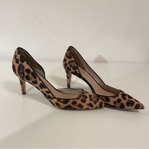 Used leopard print J Crew pumps. Size 10.